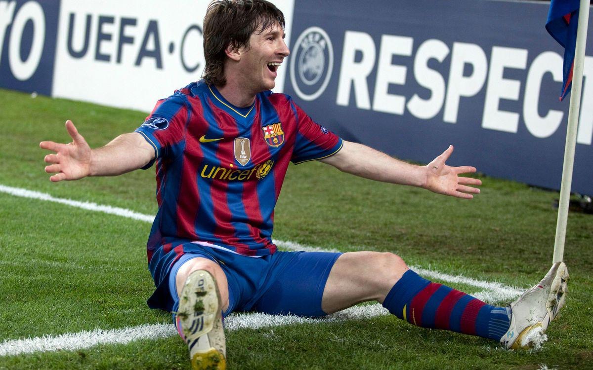 messi jugaba en el barsa